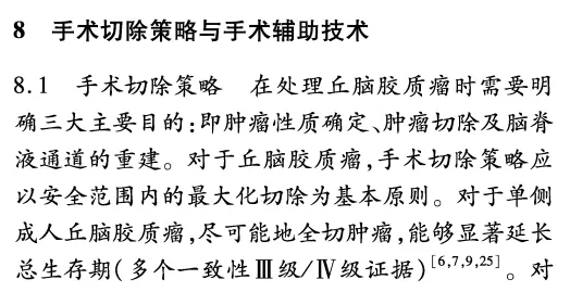 成人丘腦膠質(zhì)瘤手術(shù)治療中國專家共識