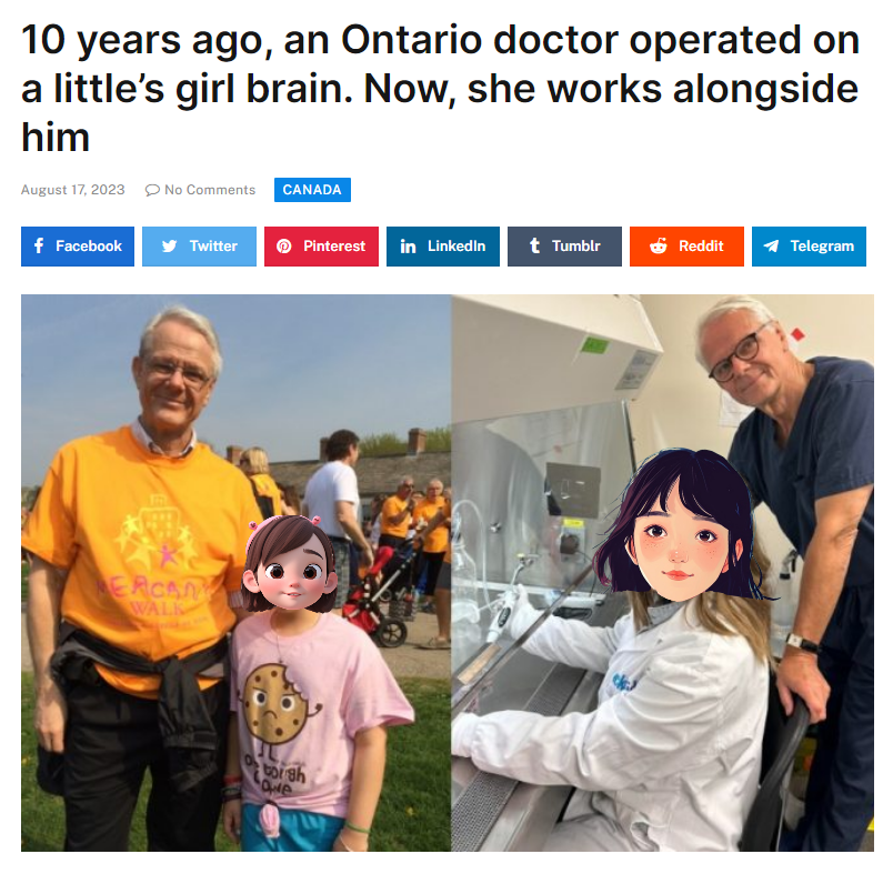 “想成為像Rutka教授一樣的好醫(yī)生！”曾被他救下的腦瘤女孩，如愿從醫(yī)了！