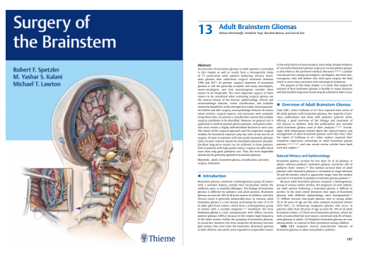 《adult brainstem glioma》（成人腦干膠質(zhì)瘤）